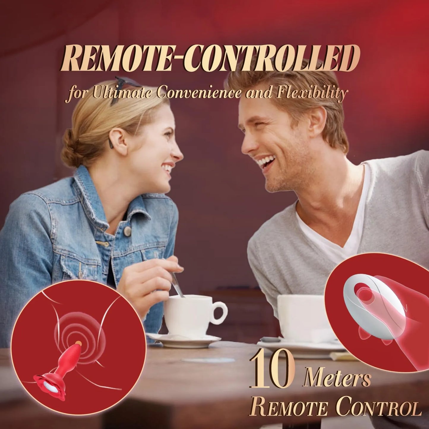 😍360° Rose Rotating Butt Plug Vibrator – Entfachen Sie Lust und Leidenschaft💖