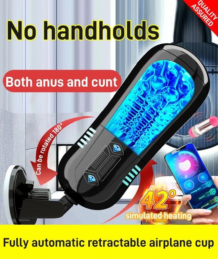 “Hands-Free Automatic Retractable Relaxation Cup – Discreet & Easy to Use”